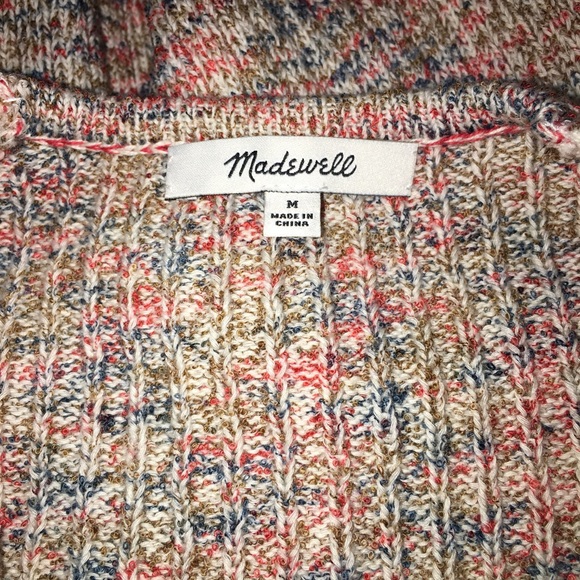 Madewell Shrunken Marled Ribbed Knit Cardigan - Picture 8 of 9